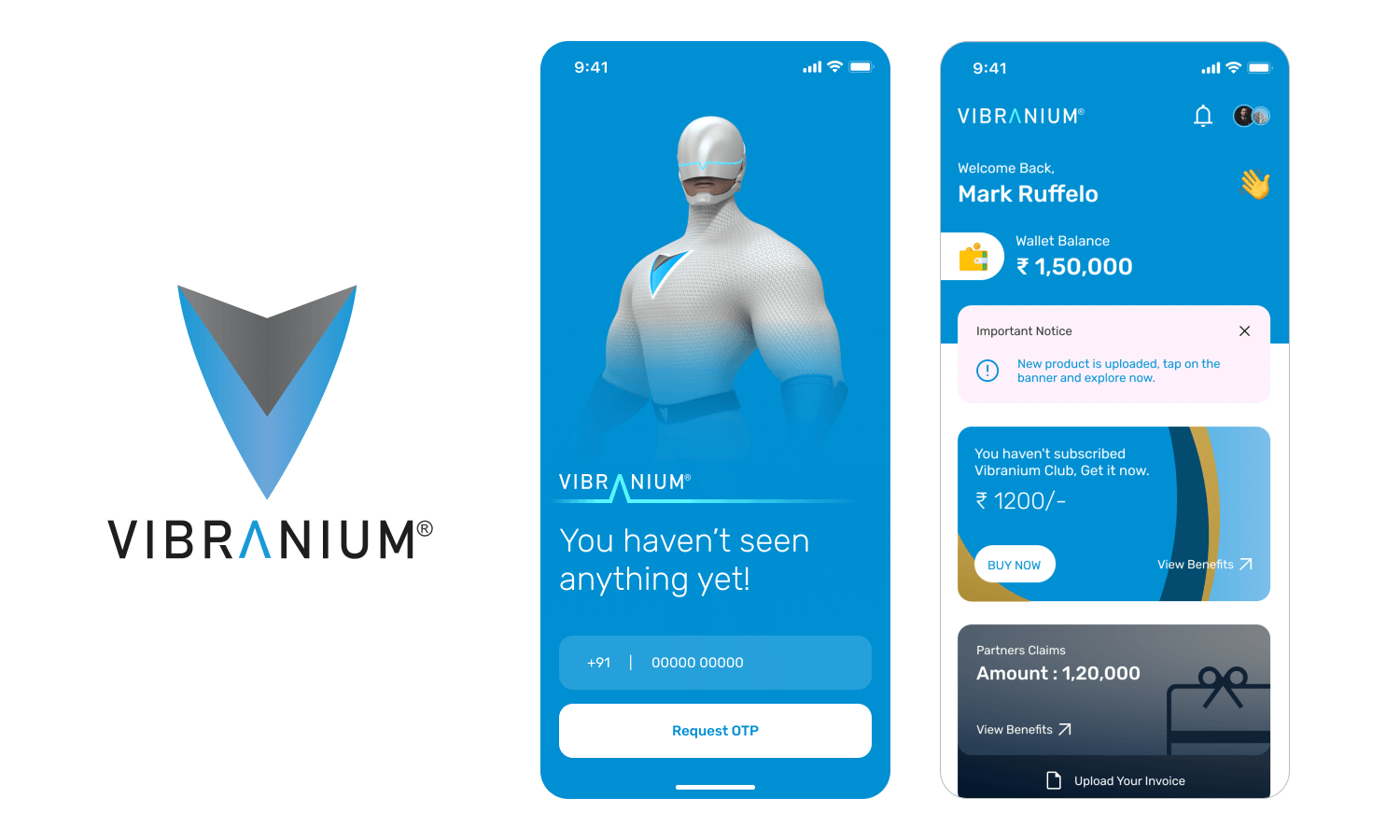 Vibranium mobile app work - Anzo Technology
